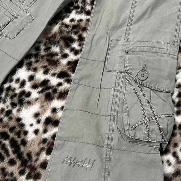 Khaki Green Cargo Pants - Tall Girl Friendly - Picture 2 of 6